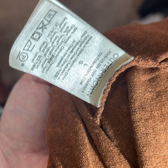 Outerknown Neptune tee shirt dress hemp tencel blend casual summer large - Picture 9 of 9